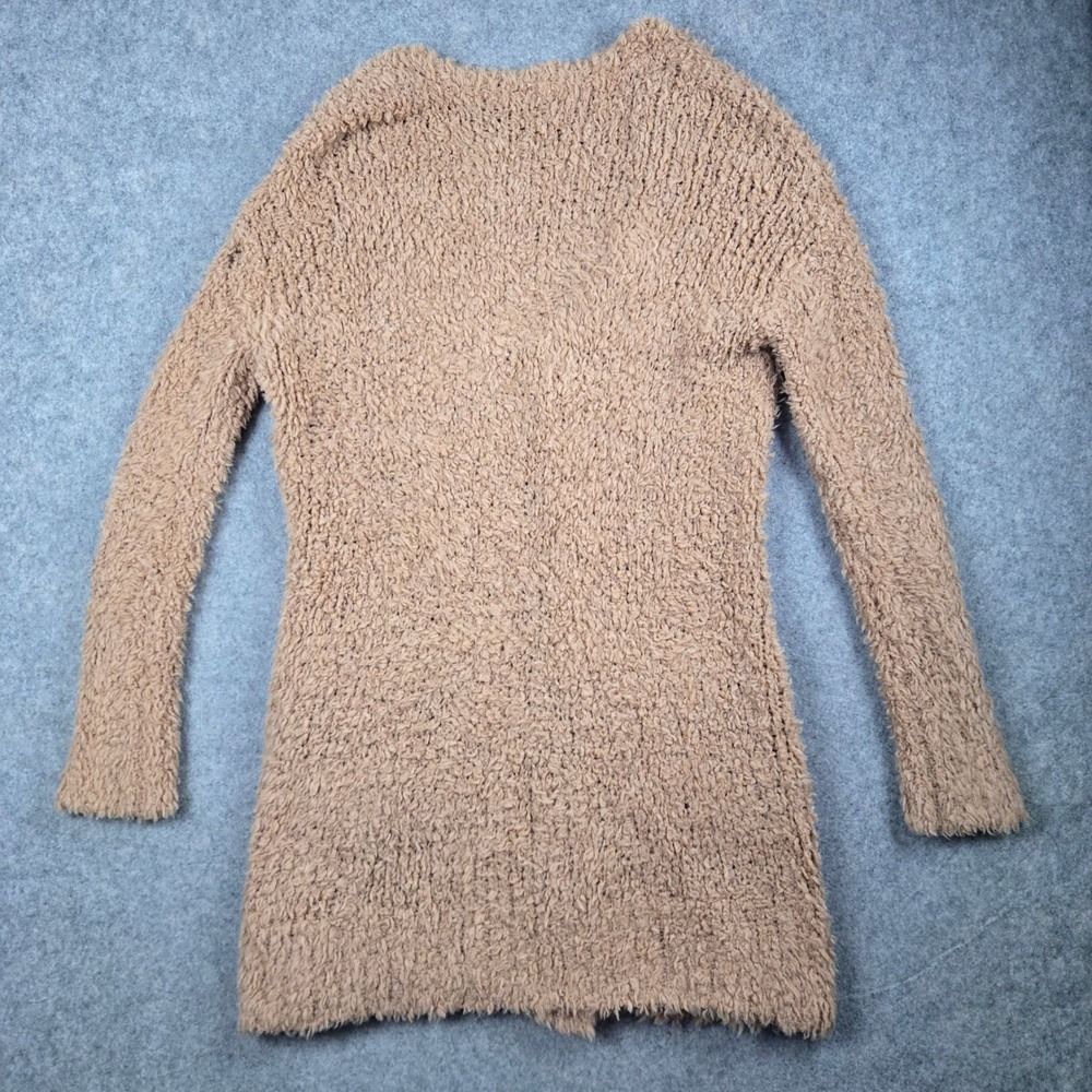 R13 Teddy Bear Cardigan Womens XS Oatmeal Brown Fuzzy Wool Blend Longline Grunge - Picture 10 of 16